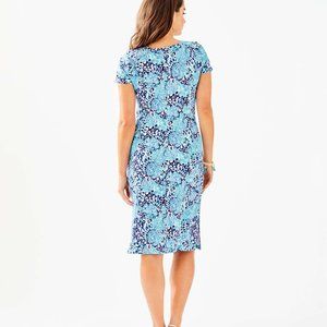 Lilly Pulitzer Aqua Spritz Malin Midi Dress Medium